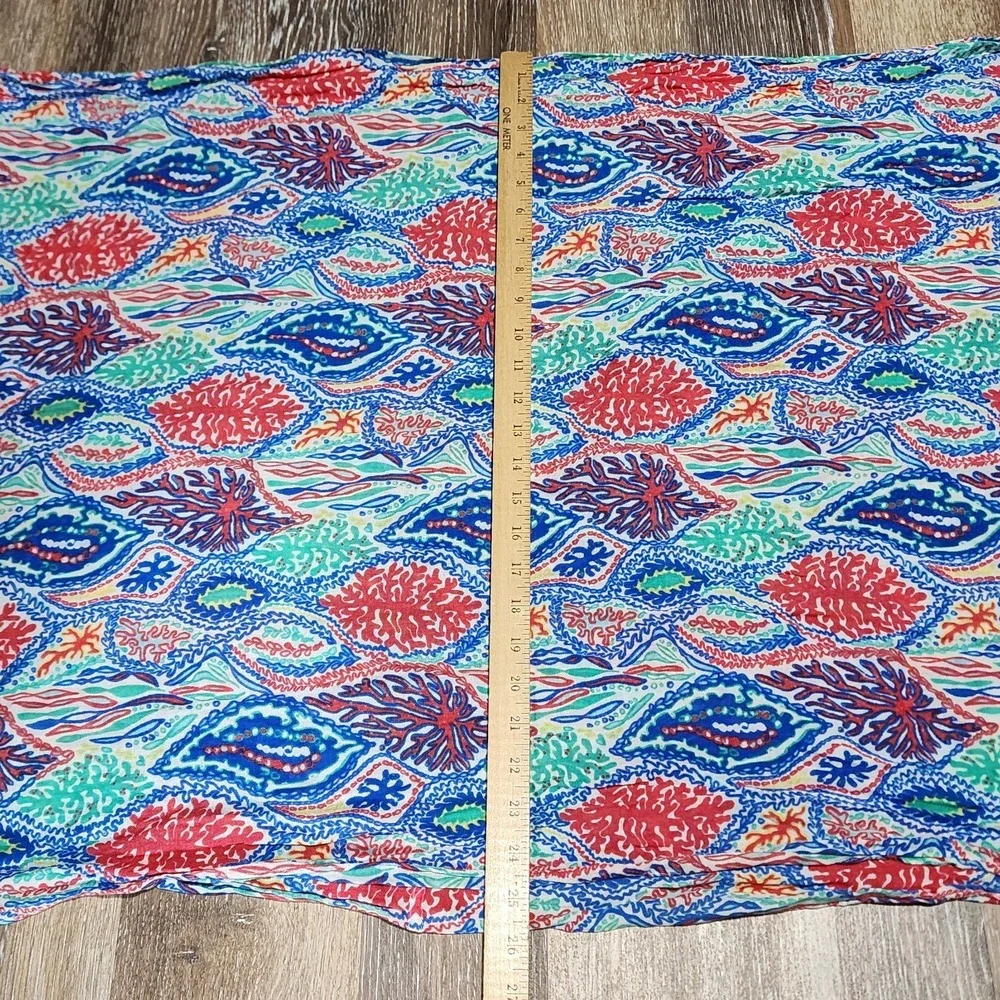 Lilly Pulitzer Rayon Scarf Shawl Coral Reef Ocean Print Wrap Style 46281